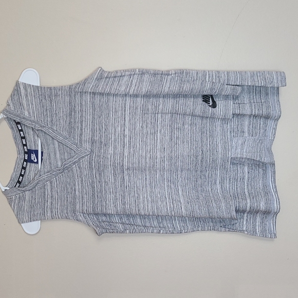 Nike Women's Sportswear Advance 15 Knit Gray Tank Top - Picture 2 of 6